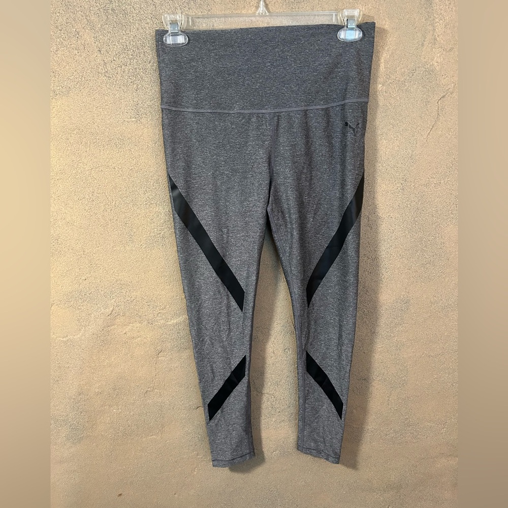 Puma ankle leggings gray and black size XL
